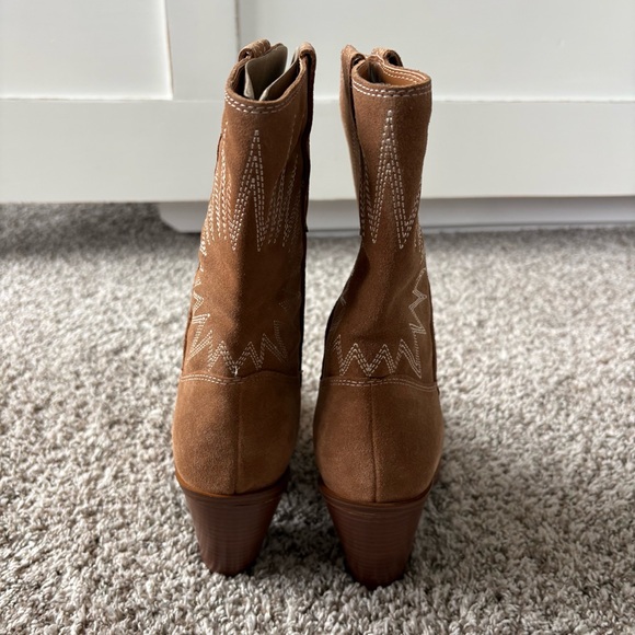 Marc Fisher Women's Rogers Western Cowgirl Cowboy Booties in Brown Size 9.5 - Picture 5 of 9